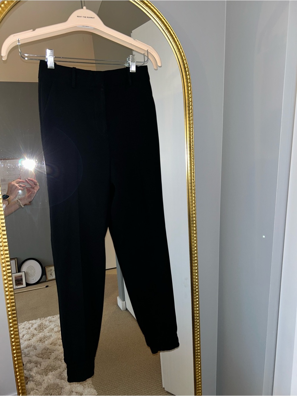 Babaton Women Black Tailored Dress Pants in Jogger style- size 2 but runs small